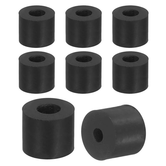 36Pack Thick Rubber Spacer, 1/2 Inch OD x 1/4 Inch ID x 3/8 Inch Thickness