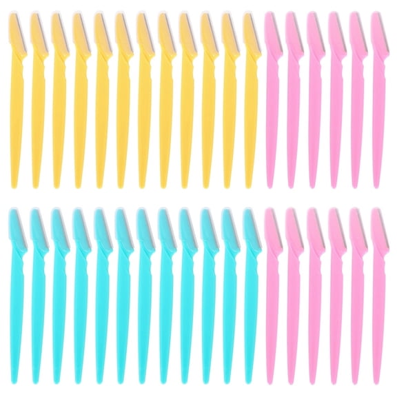 TIFOR 36Pack Women Eyebrow Trimmers Razor Facial Shaver Face Blade Hair Remover Tool - Facial Shave with Precision Cover for Men & Women