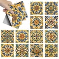36Pcs 12Styles Peel and Stick Backsplash Tile Stickers Retro Yellow ...