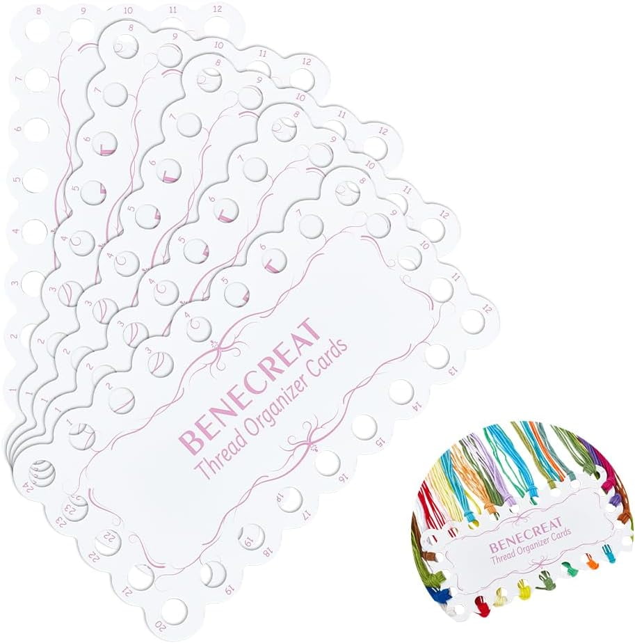 SAFIGLE 100 Stuks Embroidery Thread Winder Cards Paper Bobbins For