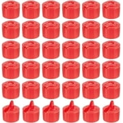 36Pcs 28/410 Flip Top Dispensing Cap Red Plastic Bottle Caps Spout Flip Caps Reusable Plastic Bottle Cap Replacement Bottles Control Flow Lid 28mm Inner Diameter Colorful