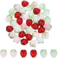 thumbnail image 1 of 36Pcs 3 Colors Handmade Lampwork Beads Strawberry Mixed Color 15x15x15mm Hole: 1.6mm 12pcs/color, 1 of 6