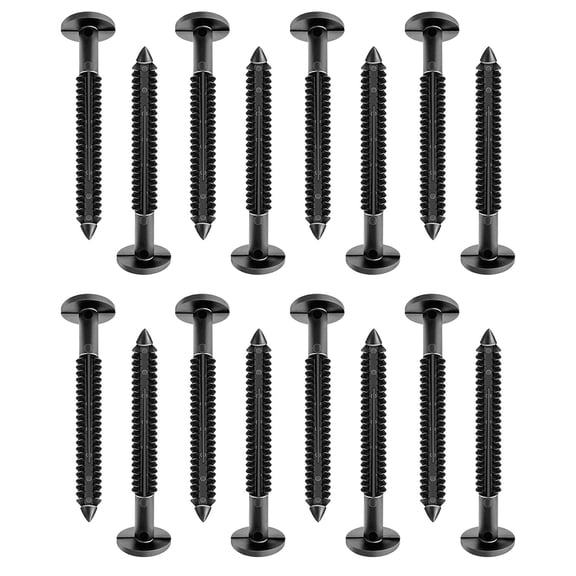 36Pcs 3 Inch Vinyl Shutter Fasteners Strongest Plastic Shutter Screws Window Shutters Hardware Exterior Spikes Loks for Fixing and Installing Decorative Exterior Vinyl Shutters