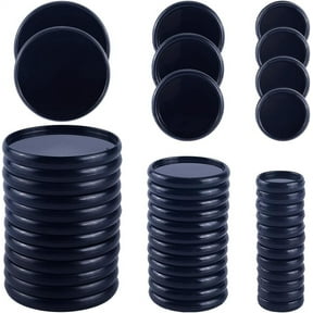 36Pcs 3 Size 0.94-2.1in Book Binding Discs Black Plastic Round Clear Binder Discs Discbound Expansion Discs Buckle Hoop Flexible Loose Leaf Binder Rings for Notebook Planner Documents DIY