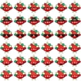 thumbnail image 1 of 36Pcs 6 Styles Turkey Charms Alloy Enamel Turkey Pendants Light Gold Red Cartoon Animals Charms DIY Autumn Fall Charms for Thanksgiving Gifts Jewelry Crafting Hole: 2mm DIY, 1 of 7
