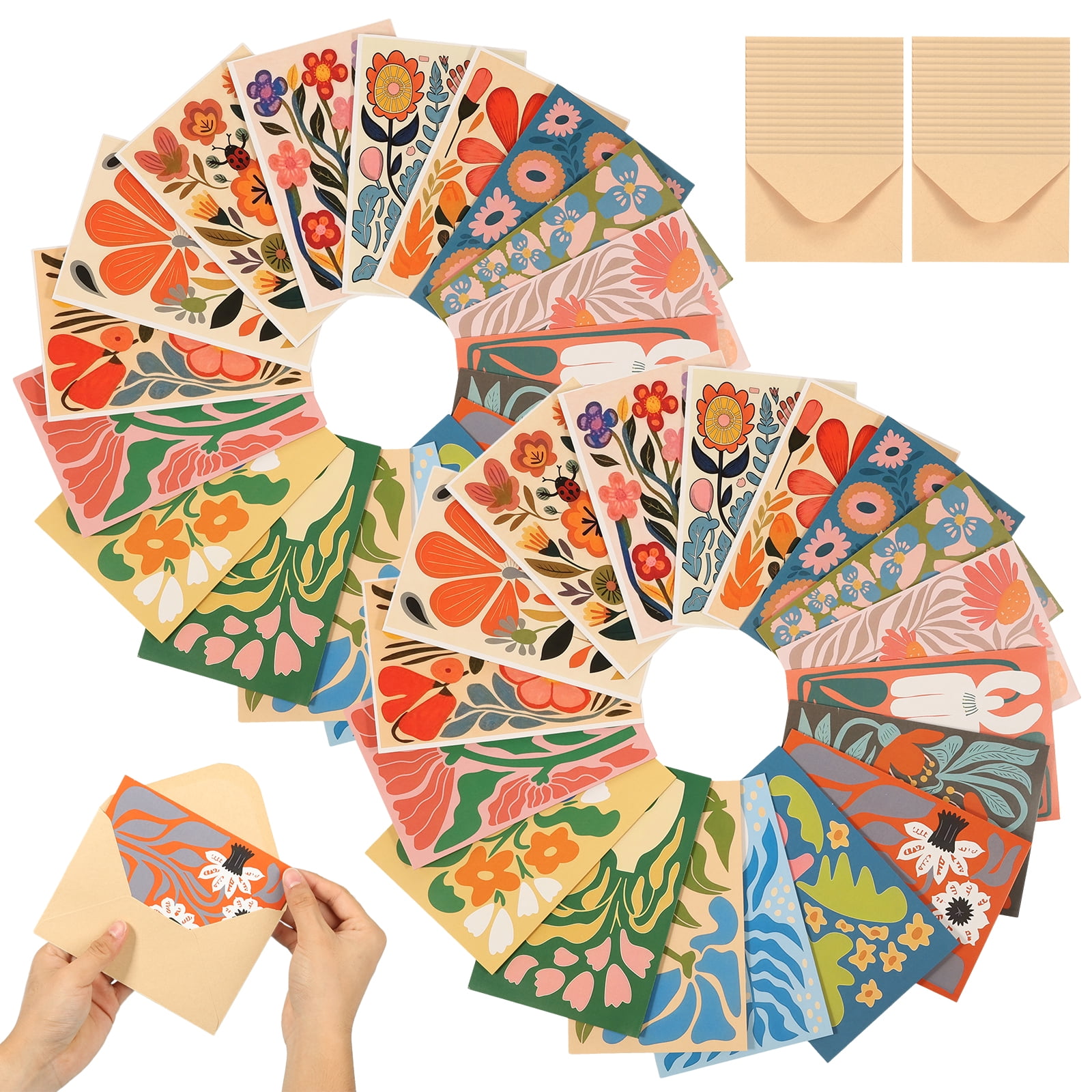 36Pcs 7 87 X 5 91 In Floral Greetings Thank You Card With 36 Envelope 36pcs-7-87-x-5-91-in-floral-greetings-thank-you-card-with-36-envelope