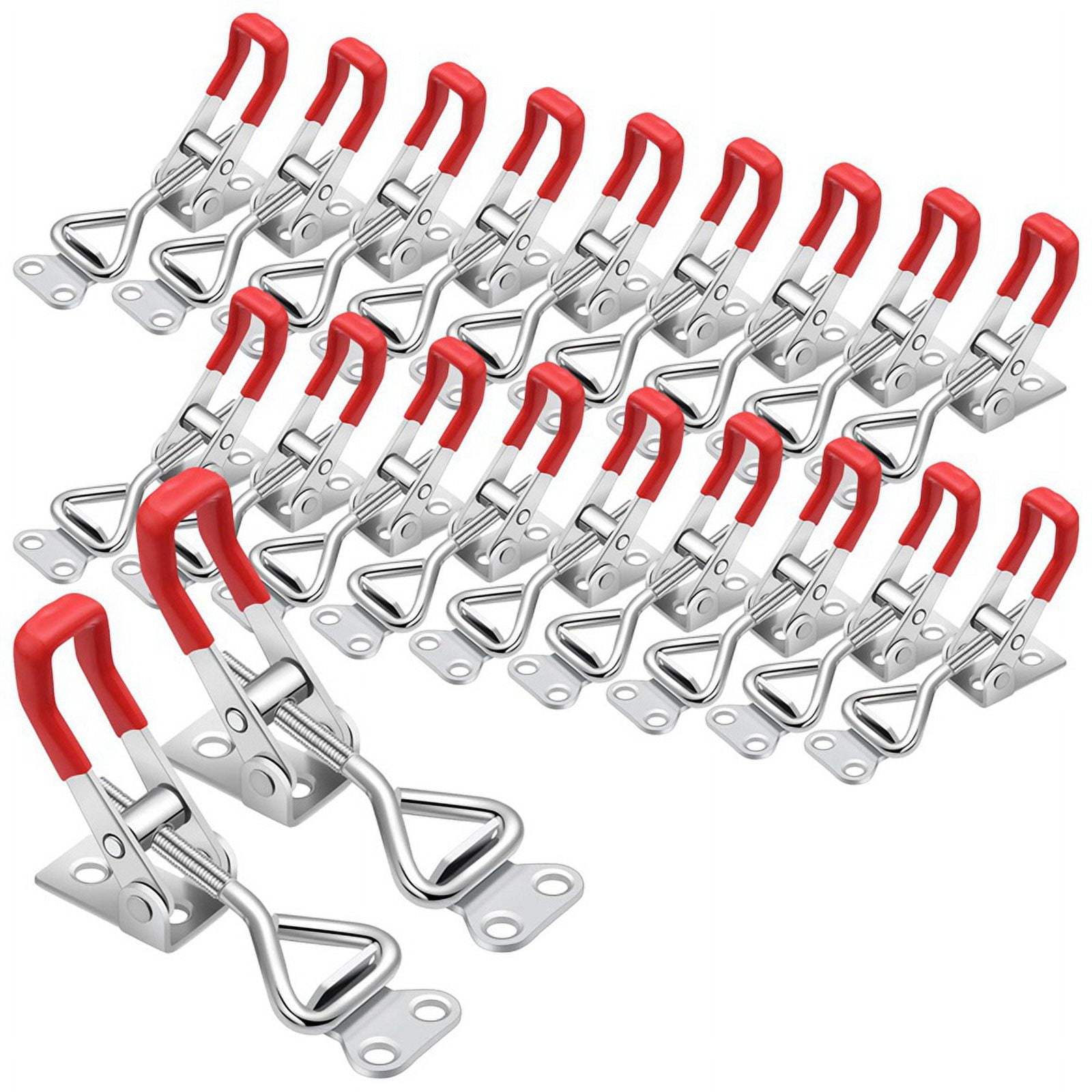 36Pcs Adjustable Toggle Latch Clamp Pull Latch 4001 Heavy Duty Latch Lock Metal Door Latches