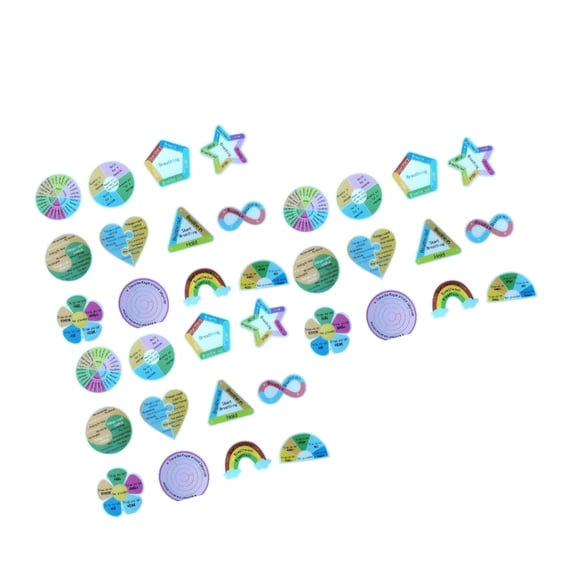 36Pcs Anxietys Relief Sensory Stickers Textured Calming Strips for Adults Desk Fidgety