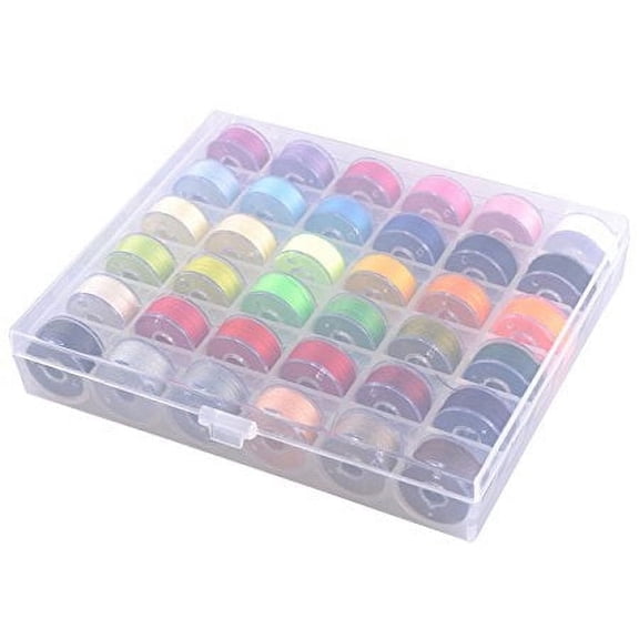36Pcs Assorted Color Bobbins,Thread Sewing Threads for Brother Babylock Janome Kenmore Elna Singer