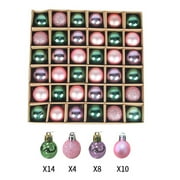 36Pcs Christmas Balls Christmas Tree Ornaments Set Xmas Tree Decoration Balls for Holiday Wedding Party Decorations