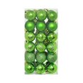 thumbnail image 1 of 36Pcs Christmas Balls Ornaments, 1.18" Shatterproof Plastic Balls for Xmas Trees, Party & Home Decor, Hanging Tree Ball Ornaments for Christmas with 5 Styles (Glossy/Matte/Prismatic/Glitter/Disco), 1 of 3