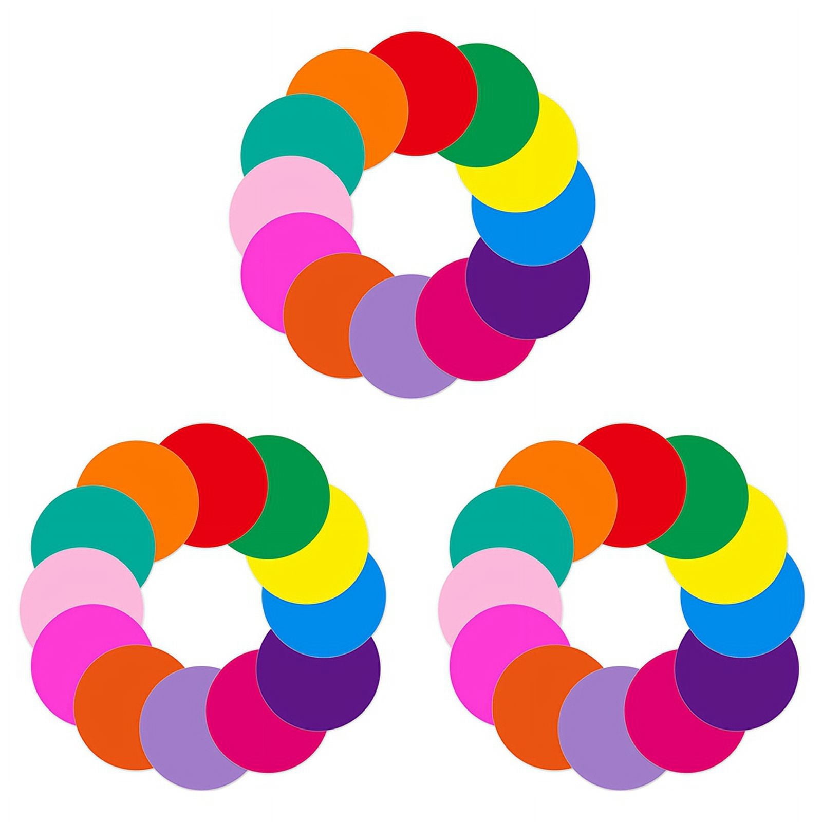 36Pcs Dry Erase Circles Removable Vinyl Dot Stickers for School Classroom Table & Desk 11.8Inch