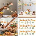 36Pcs Fall Watercolor Autumn Pumpkin Hanging Ornaments Colorful Fall