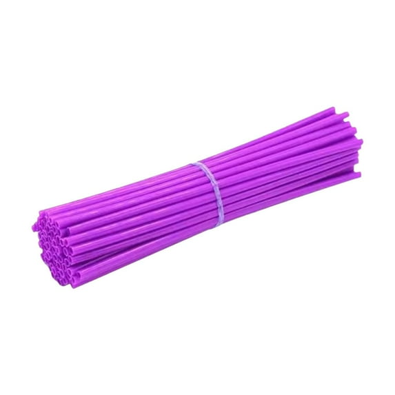 ❀36Pcs Motorcycle Dirt Bike Spoke Skins Covers Wraps Wheel Rim Guard Protector Z6B0