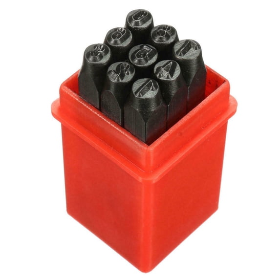 36Pcs Number & Letter Metal Punch Set Alphabet Marking Steel Stamp Craft Tools 4Mm