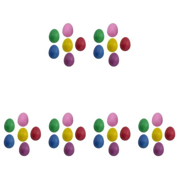36Pcs Plastic Egg Shakers Set 6, Percussion Musical Maracas Eggs Child Percussion Instruments Kids Rhythm Toys