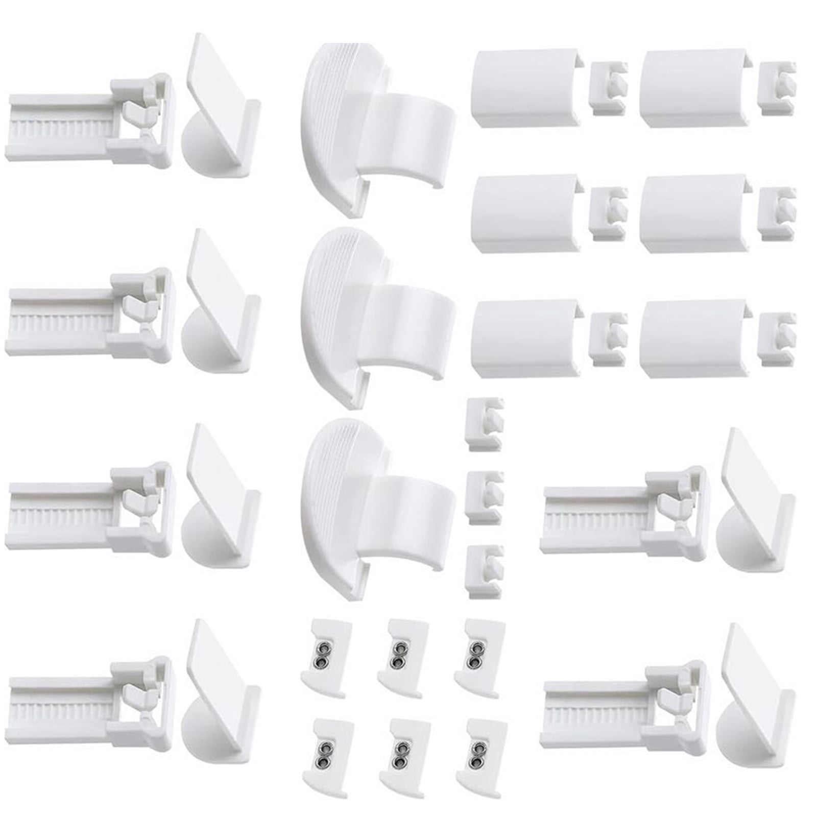 Window Blind Rope Bracket 36Pcs Pleated Blind Bracket Kits Window Shade Mounting Clamp Support ...
