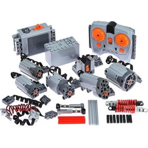 ASTEM 36Pcs Power-Function-Motor-Kit Compatible with Technic-Parts L Brand, Technic-Motors-Set and Battery pack, Suitable for Building Block Modification