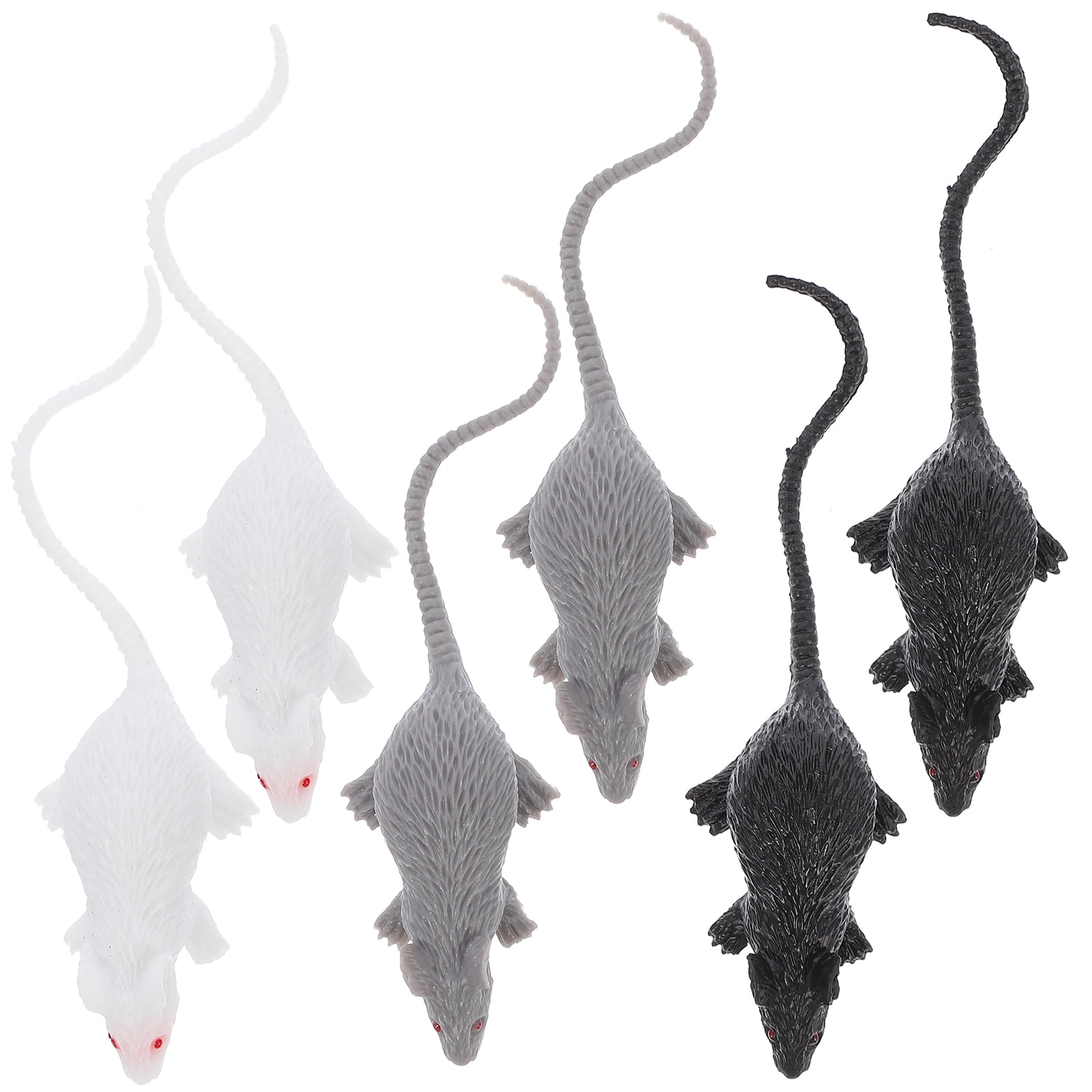 36Pcs Realistic Mice Toy Spooky Rat Toy Halloween Prank Toy Creepy