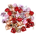 thumbnail image 1 of CIMAXIC 36Pcs Electroplate Plastic Heart Baubles Wedding and Valentine Day Hanging Decor, 1 of 6