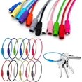 36Pcs Stainless Steel Wire Key Rings 6 Inch Steel Wire Key Ring Steel ...