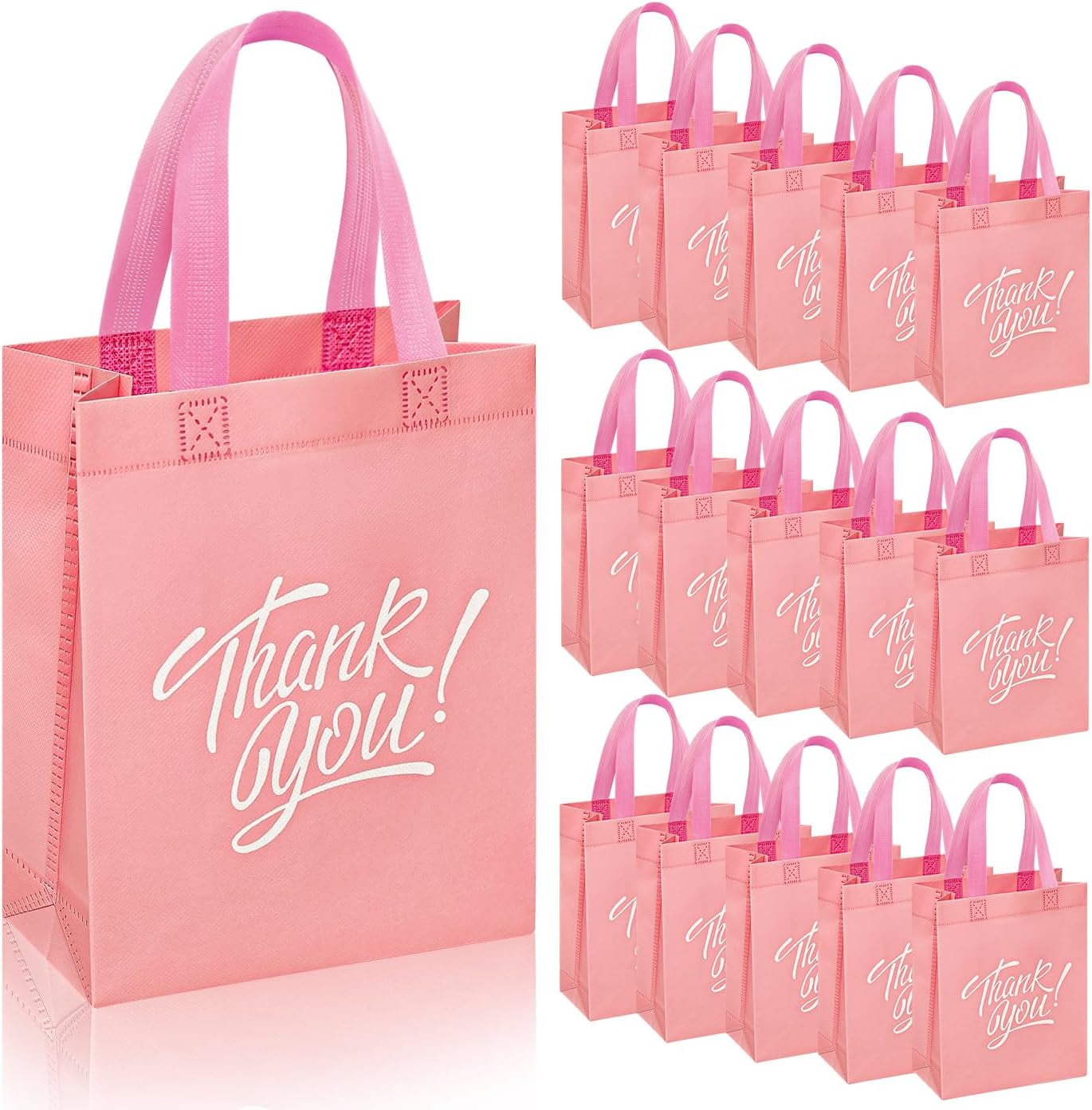 36Pcs Thank You Gift Bags, Reusable Gift Bags,Thank You Bags with ...