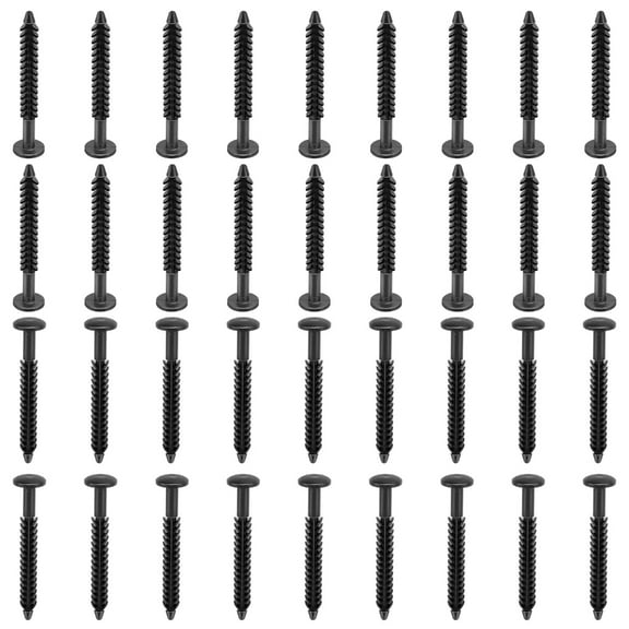 36Pcs Black Screw Fasteners 3Inch Window Panel Pin Replacement Shutter Spikes Anchors for Window Outside Easy to Use