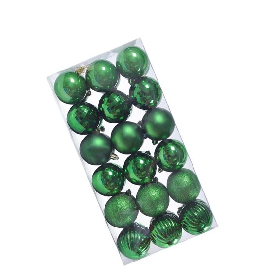 36Piece Set Of Delicate Christmas Sphere Ornament For Enhancing Holiday Atmospheres On Tree Window And Door Frames