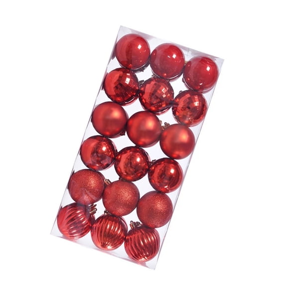 36Pieces Stylish Christmas Sphere Ornament Elegant Christmas Sphere Baubles For Festival Home And Store Decoration