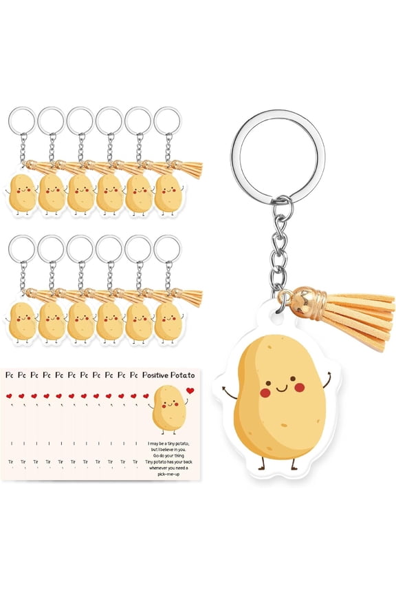 36Sets Acrylic Keychain for Employee Sea Turtle Tortoise Keychain Bulk with Jump Rings Tassel Pendant Encouragemen Potato diy