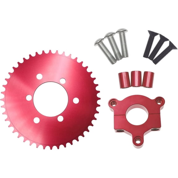 36T Sprocket 1.5" inch Adapter for 415 chain 80cc Motorized Bicycle Bike Red