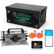 36V 100Ah Golf Cart LiFePO4 Lithium Battery, 8000+ Deep Cycles, 200A BMS, 3840Wh Energy, Perfect for Off-Grid, RV, Solar Power System, Home Backup