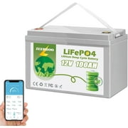 36V 100Ah Golf Cart LiFePO4 Lithium Battery, Built-in 200A BMS, Max. 15000 Deep Cycle, Max. Power 8.06kW and Support 2C Discharge, Perfect for Golf Cart, Trolling Motor, RV, Marine, Lawn Mower