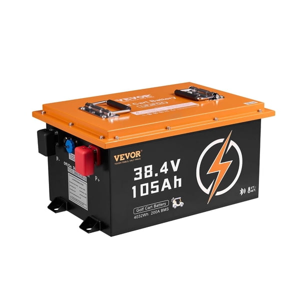 36V 105Ah Golf Cart Lithium Battery 36 Volt LiFePO4 Battery with 200A BMS,