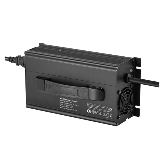 36V 18A LiFePO4 Battery Charger, 43.8V Lithium Charger, Anderson Connector, Smart Charger for 36V Lithium Batteries, RV Boat Deep Cycle
