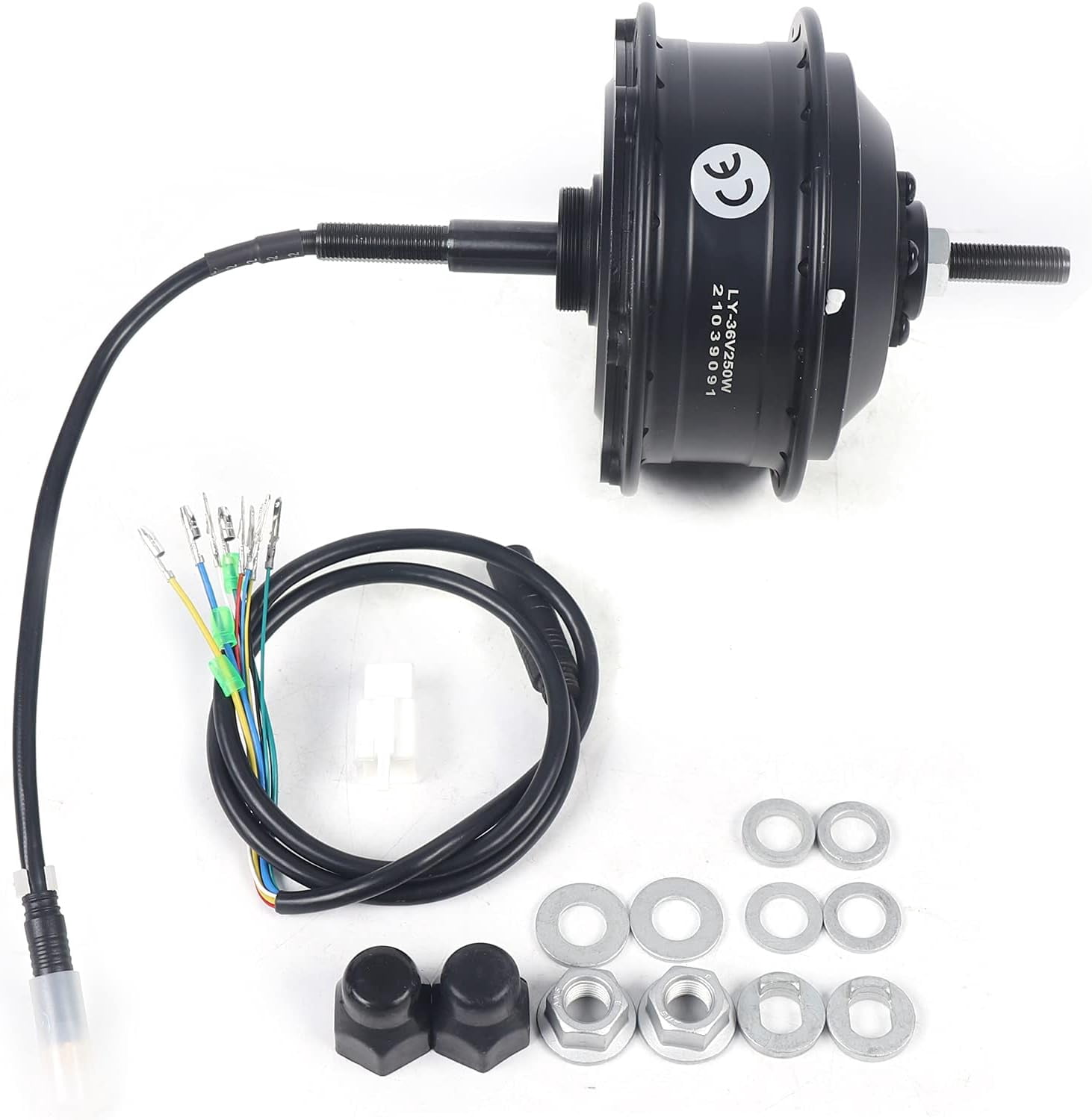 36V 250W 8.67" Threaded Brushless Gear Rear Hub Motor for 20"-28" Wheel, Rotary Freewheel Electric Bike Kit Conversion Kit Hub Cycling Engine GDAE10 for Ebike Electric Bicycle Motorbike Mountain Bike