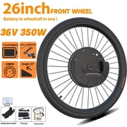 36V 350W Electric Bicycle Conversion Kit with 7.2 Ah Battery 26 Front Wheel with Tire All in One
