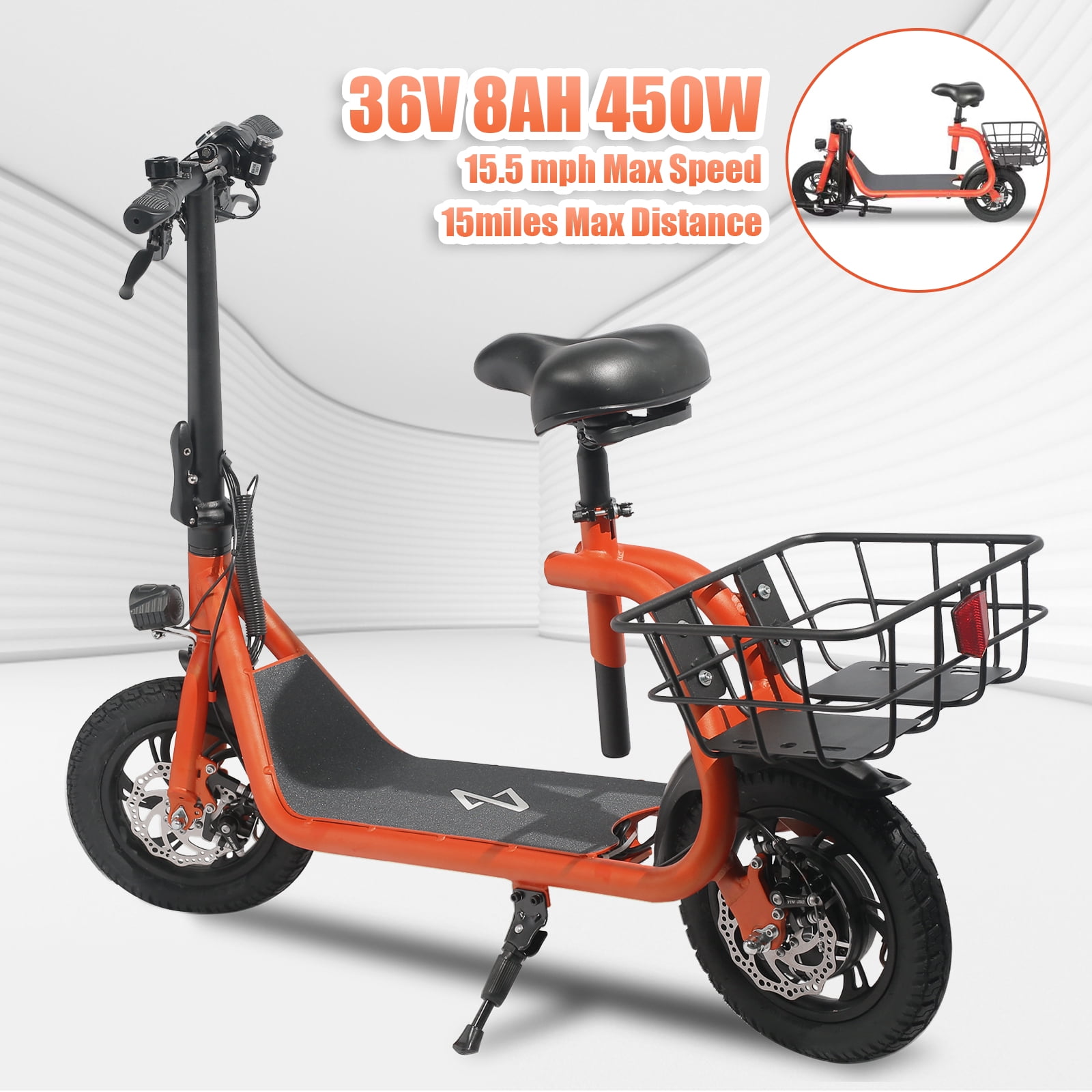 Electric bike with store seat for adults