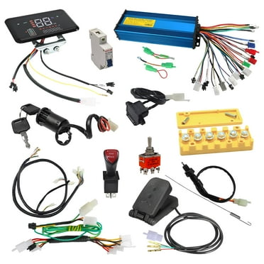 500W 24V Electric Go-Kart Motor Controller Kit – With Reverse Key & Foot Throttle