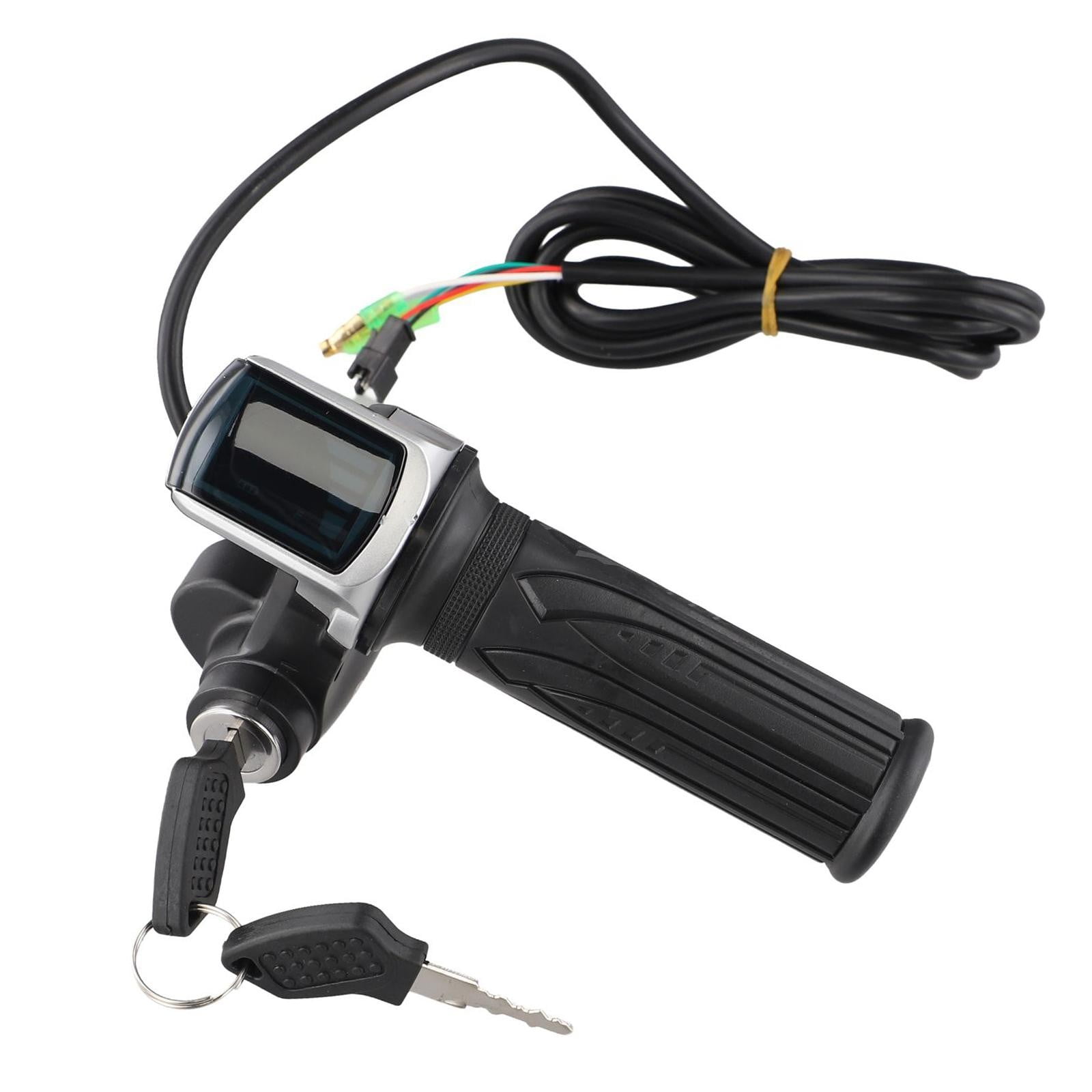 36V 48V 60V Electric Scooter Throttle Grip With Key Lock And Power