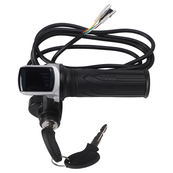 36V / 48V / 60V Electric Scooter Throttle Grips With Key Locks Power Indicator With Lcd Display 158Cm E-Bike Cycling Accessories