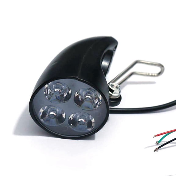 36V 48V EBike Light Scooter Lamp Electric Bicycle 4 LED Front Headlight Ultra-Bright Sp mj3317