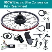 36V 500W 24 inch Wheel Electric Bicycle Motor Conversion Kit E Bike Cycling LCD 5 Gears
