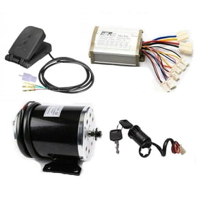 36V 800W MY1020 Brushed DC Motor 2755RPM High Torque with Controller and Accelerator Pedal 11T Sprocket 25H Chain Drive for Go Kart ATV Quad Buggy Drift Trike Razor MX350 MX400 MX450 MX500 SX500