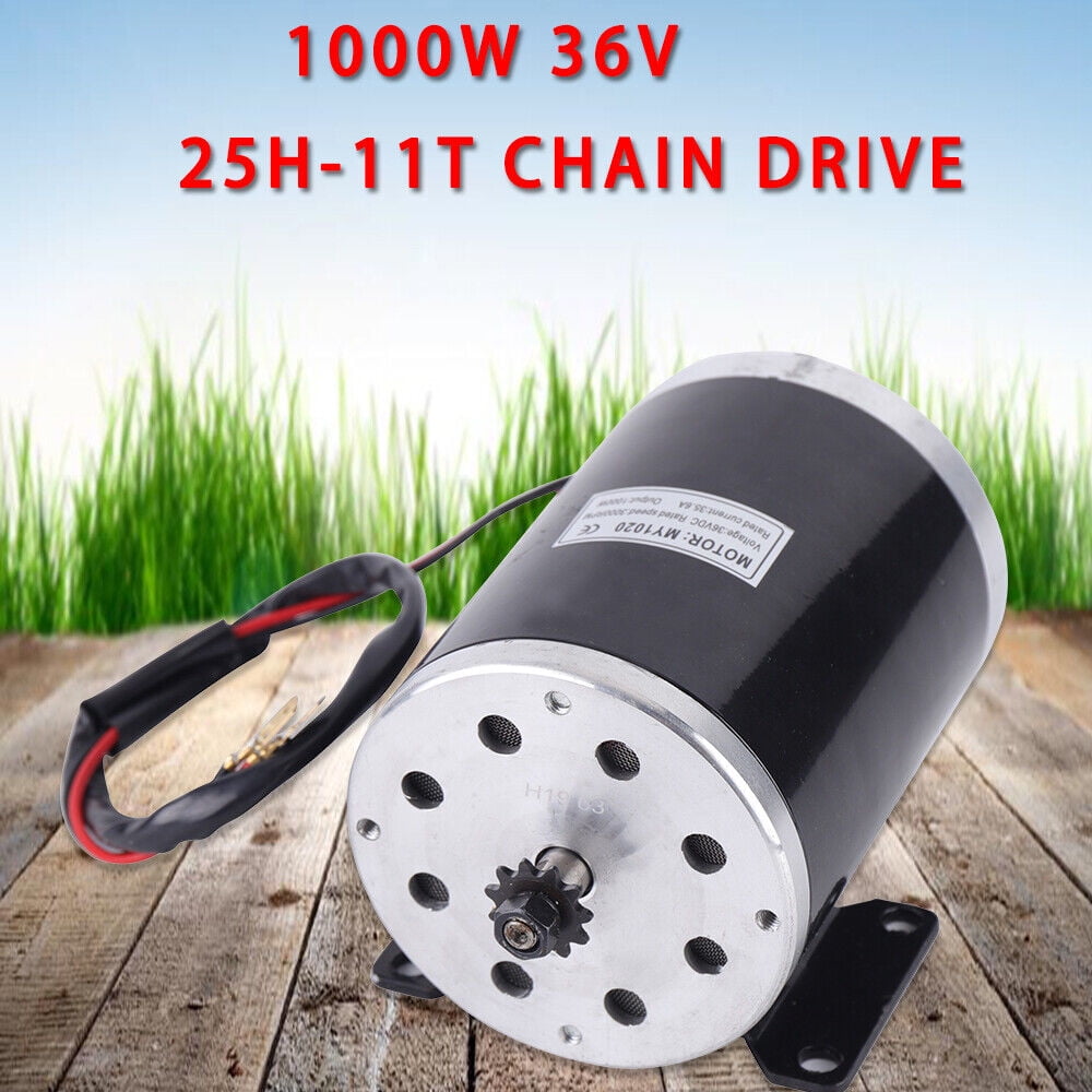 36V DC 1000W Brush Motor for Four-wheel Go-karts, Four-wheel Motorcycles High-quality Materials Brush Motor