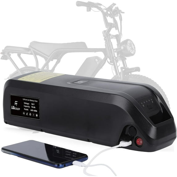 36V Ebike Battery LGECOLFP 15AH Lithium Li-Ion Battery for Electric Bike Scooter Motor 1000W