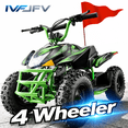 thumbnail image 1 of IVFJFV 36V Electric 4 Wheeler, Electric Four Wheeler with Rubber Tires, 500W Off-Road All-Terrain Featuring Dual Speed Adjust, Front Rear Shock Absorbers, Multiple Safety Protection Designs,GREEN, 1 of 11