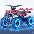 thumbnail image 1 of 36V Electric 500W Motor 4‑Wheeler with Front & Rear Suspension, IVFJFV Electric 4‑wheel Off‑Road Deep‑Tread Tires & Safety Warning Flag & Bright LED Headlights,Flame, 1 of 9