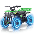 thumbnail image 1 of 36V Electric 500W Motor 4‑Wheeler with Front & Rear Suspension, IVFJFV Electric 4‑wheel Off‑Road Deep‑Tread Tires & Safety Warning Flag & Bright LED Headlights,Green, 1 of 9