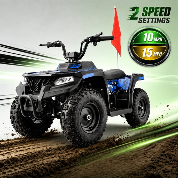 36V Electric 500W Motor 4-Wheeler with Front & Rear Suspension, IVFJFV ...